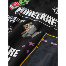 NAME IT Minecraft Hoodie Ju Black